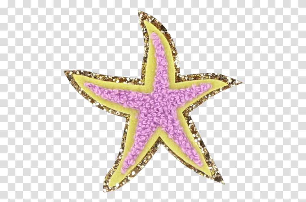 Glitter Starfish Patch Starfish, Sea Life, Animal, Cross, Symbol Transparent Png