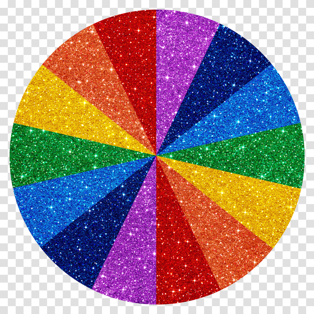 Glitter Swirl Glitter Pie Chart Rainbow Circle Glitter Rainbow Circle Transparent Png