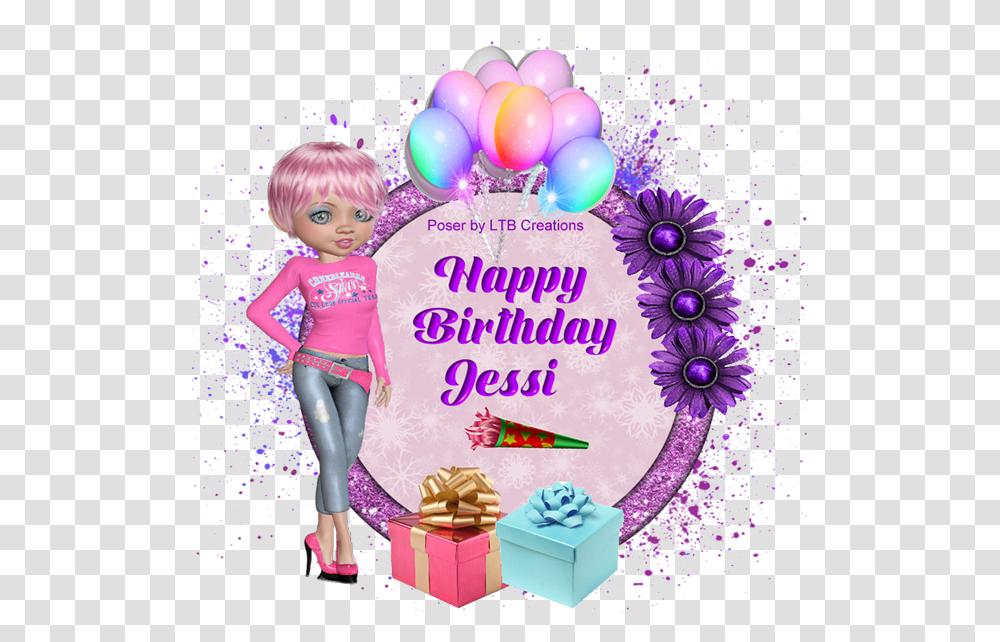 Glitter Text Personal Happy Birthday Happy Birthday Jessi, People, Human, Figurine, Doll Transparent Png