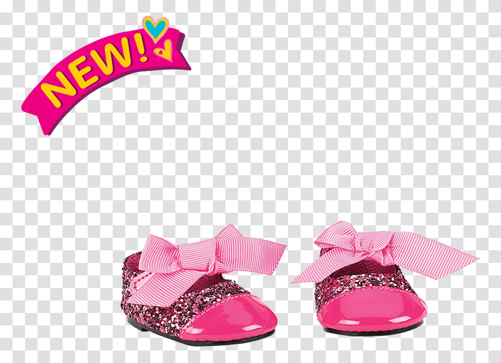 Glittering Fuchsia Fashion Shoes For 18 Inch Dolls Our Generation Boy Doll Clothes, Apparel, Footwear, Purple Transparent Png