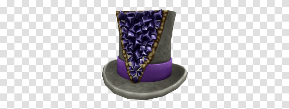 Glittering Geode Tophat Roblox Wikia Fandom Glittering Geode Hat, Clothing, Sweets, Food, Dessert Transparent Png