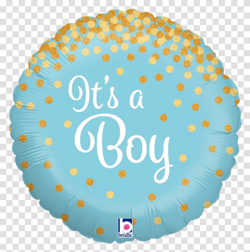 Glittering Itquots A Boy Foil Balloon Yellow Happy Face Balloon, Birthday Cake, Dessert, Food, Daisy Transparent Png