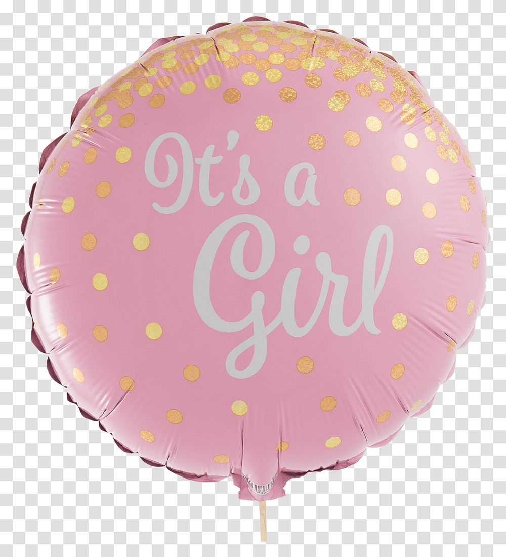 Glittering Its A Girl Its A Girl Foil Balloon, Birthday Cake, Dessert, Food, Lamp Transparent Png