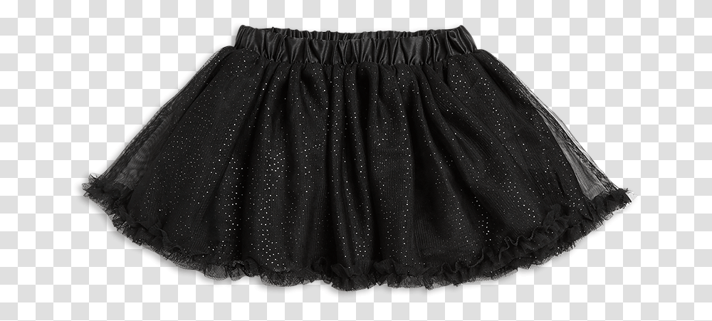 Glittery Tulle Skirt Black Miniskirt, Apparel, Shorts Transparent Png