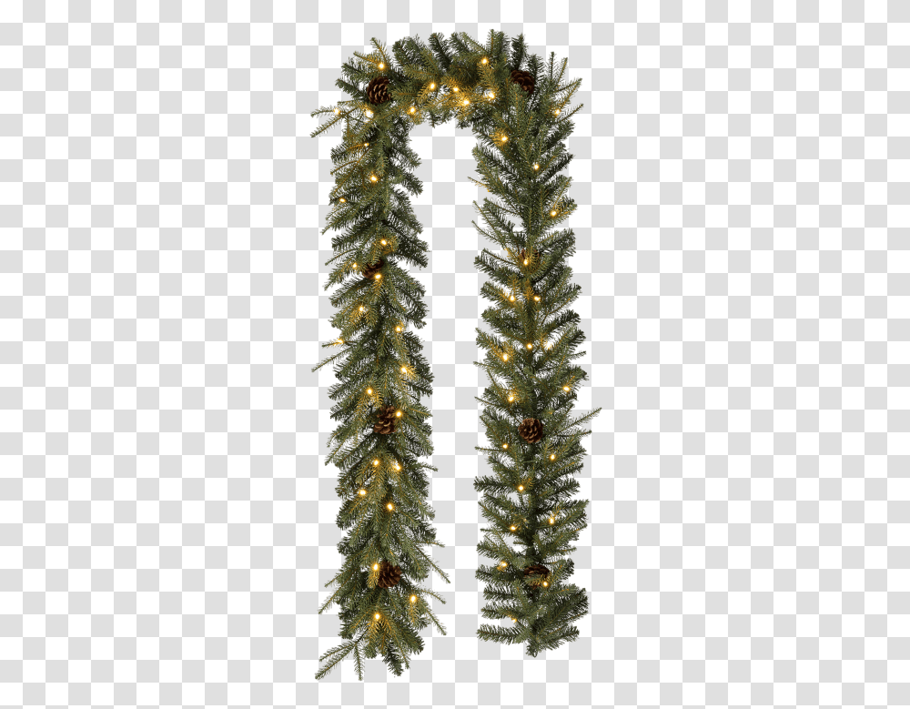 Glitzhome 9l Pre Garland, Tree, Plant, Christmas Tree, Ornament Transparent Png