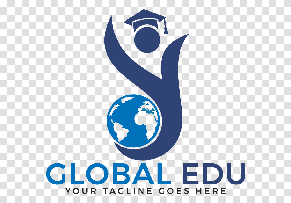 Global Education Logo Design Graphic Design, Poster, Advertisement, Astronomy Transparent Png