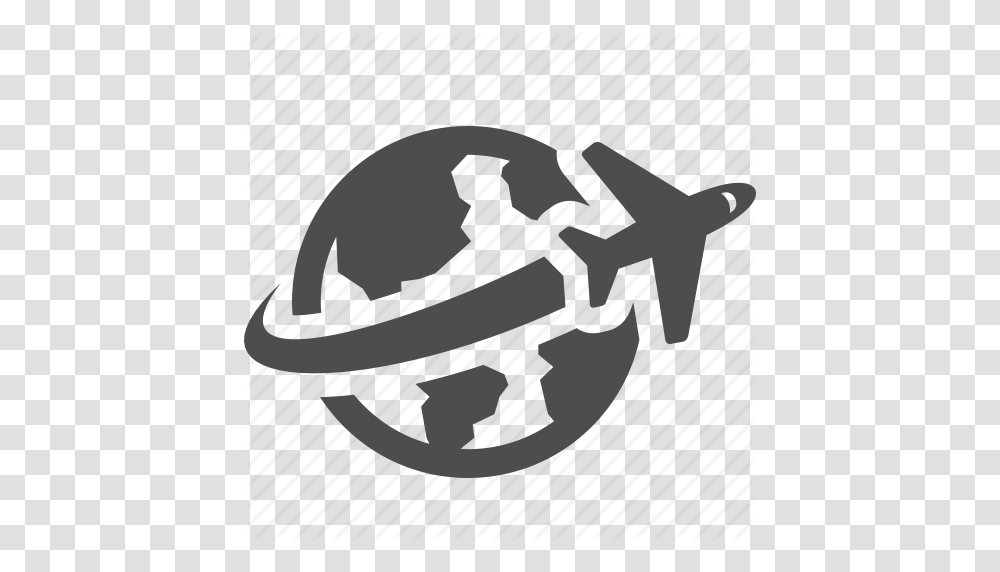 Global Globe Plane Travel Worldwide Icon Icon Search Engine, Apparel, Hat, Cowboy Hat Transparent Png