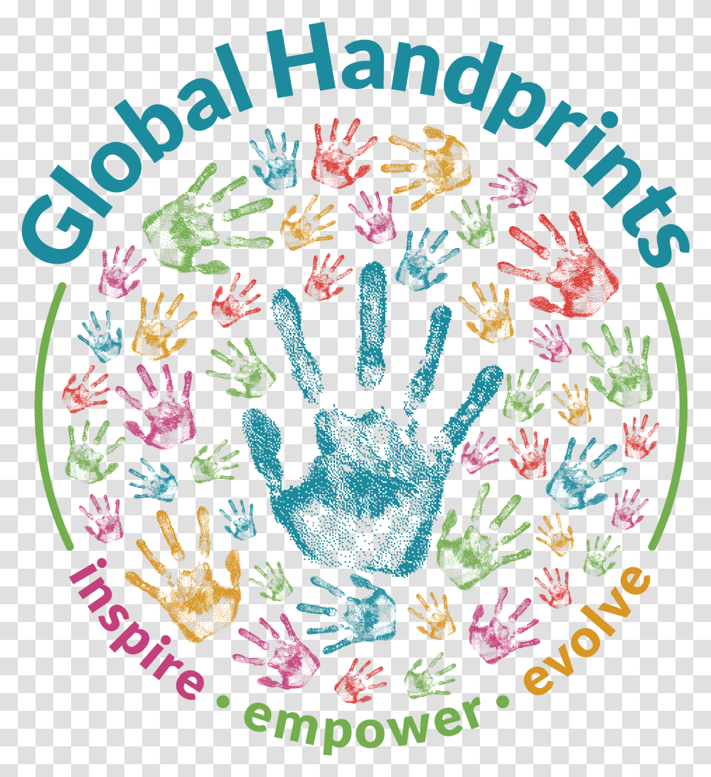 Global Handprints Illustration, Label, Logo Transparent Png