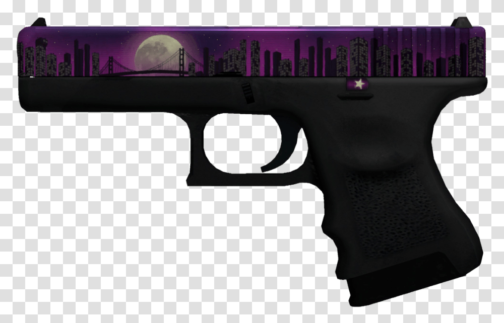 Global Offensive Glock 18 Firearm Game Glock 18 Csgo Fade, Handgun, Weapon, Weaponry Transparent Png