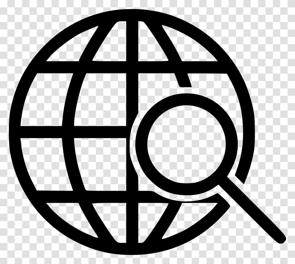 Global Search Network Error Icon, Stencil, Grenade, Bomb Transparent Png