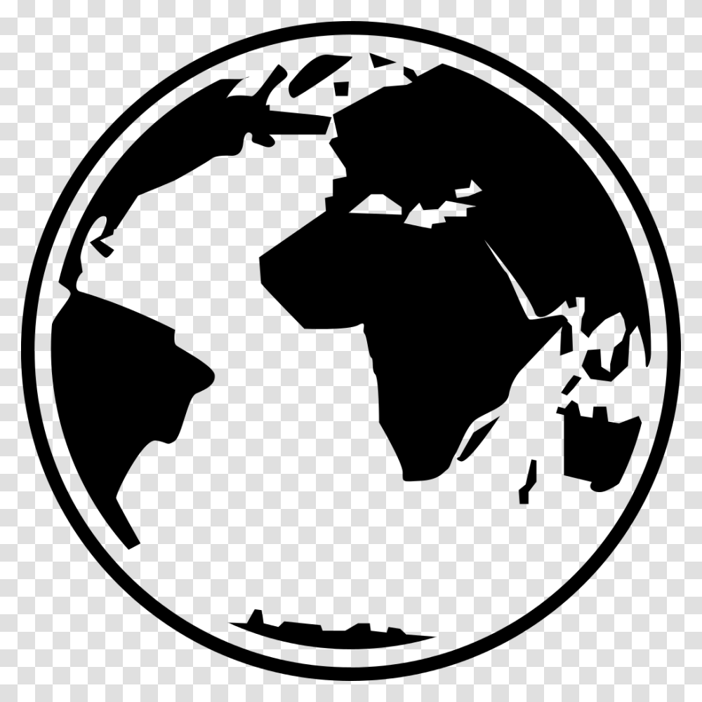 Globe Black And White Free Globe Clipart Black And Vector Globe Icon Svg, Gray, World Of Warcraft Transparent Png