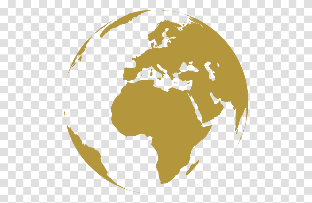 Globe Black Europe Map Gold, Outer Space, Astronomy, Universe, Planet Transparent Png