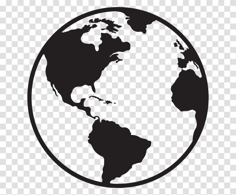 Globe Clipart Black And White Globe Clipart Black And White, Outer Space, Astronomy, Universe, Planet Transparent Png