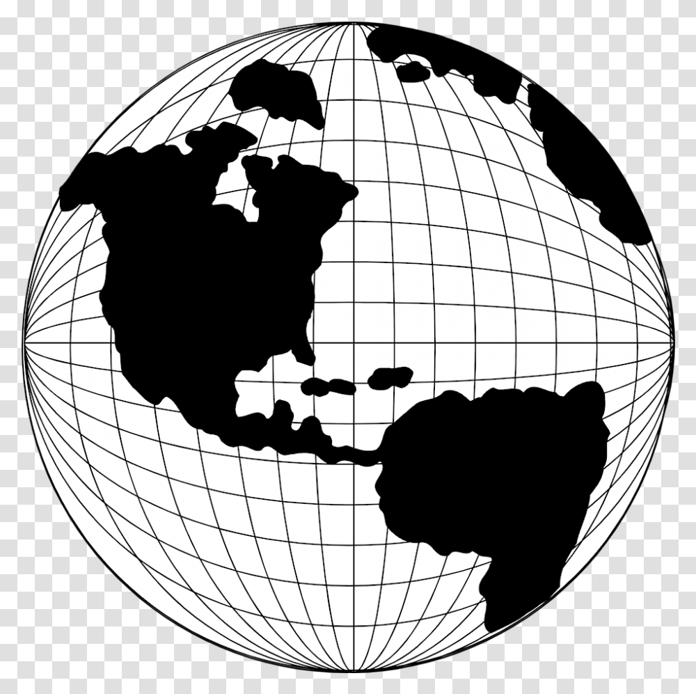 Globe Clipart Map Pencil And In Color Globe Line Art Globe Illustration With Lines, Outer Space, Astronomy, Universe, Bird Transparent Png