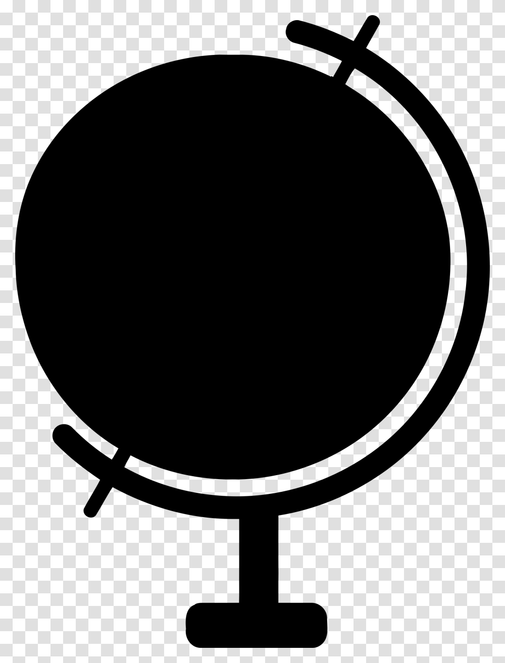 Globe Clipart Silhouette, Gray, World Of Warcraft Transparent Png
