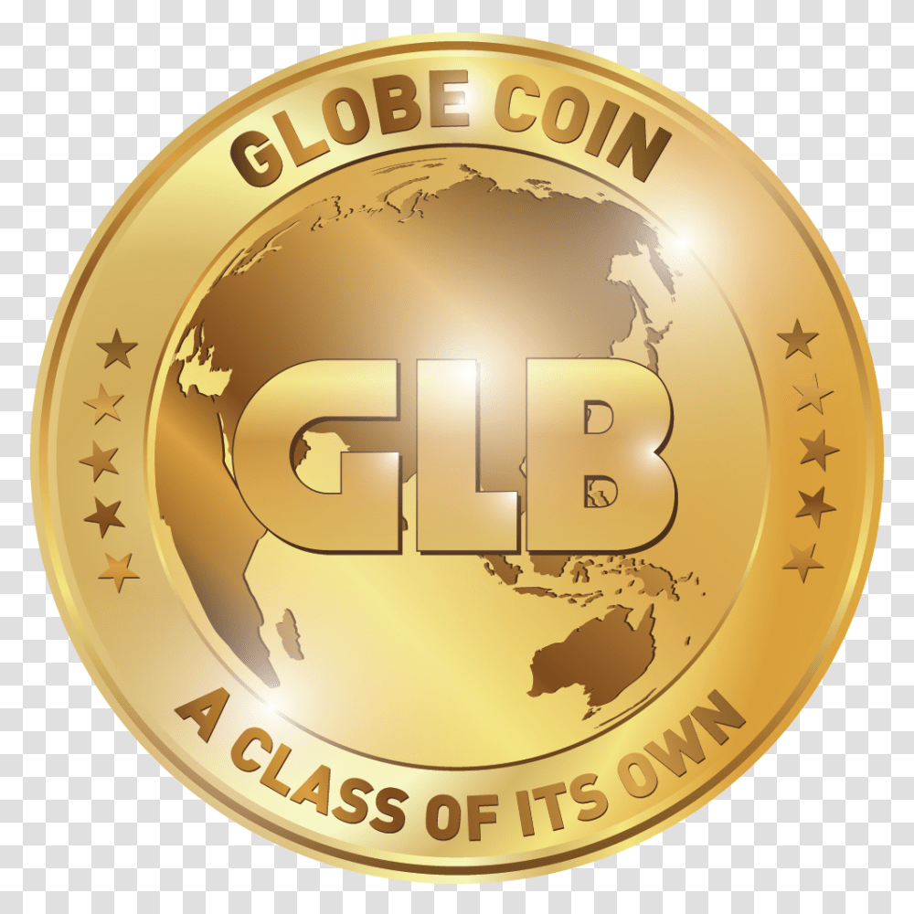 Globe Coin Ico Emblem, Gold, Money, Gold Medal, Trophy Transparent Png