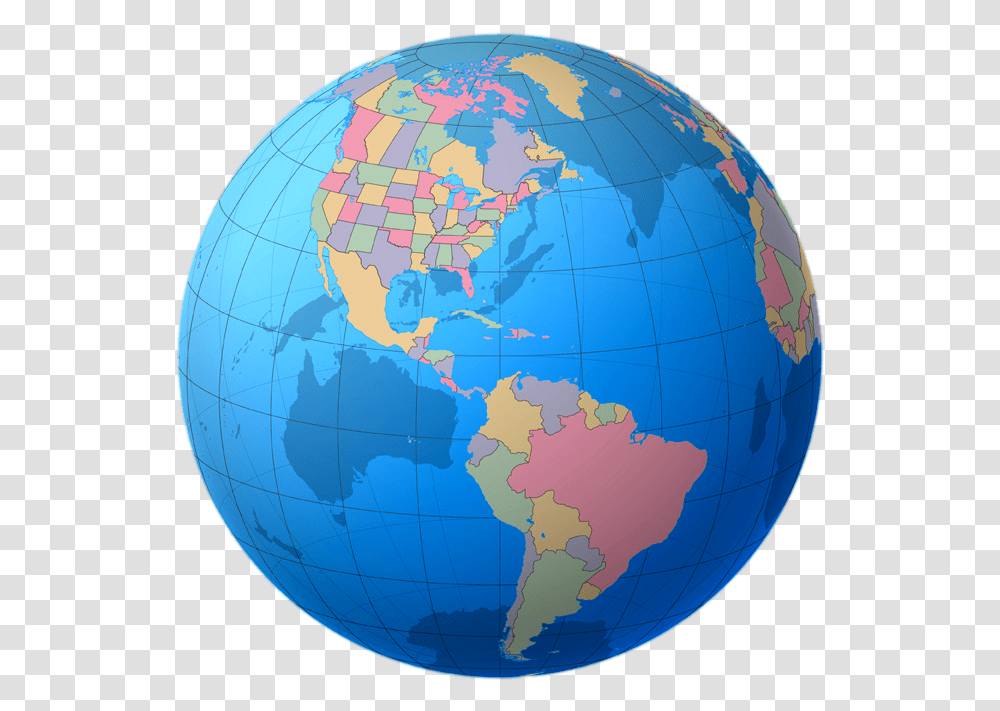 Globe Colourful Free On Americas Globe, Outer Space, Astronomy, Universe, Planet Transparent Png