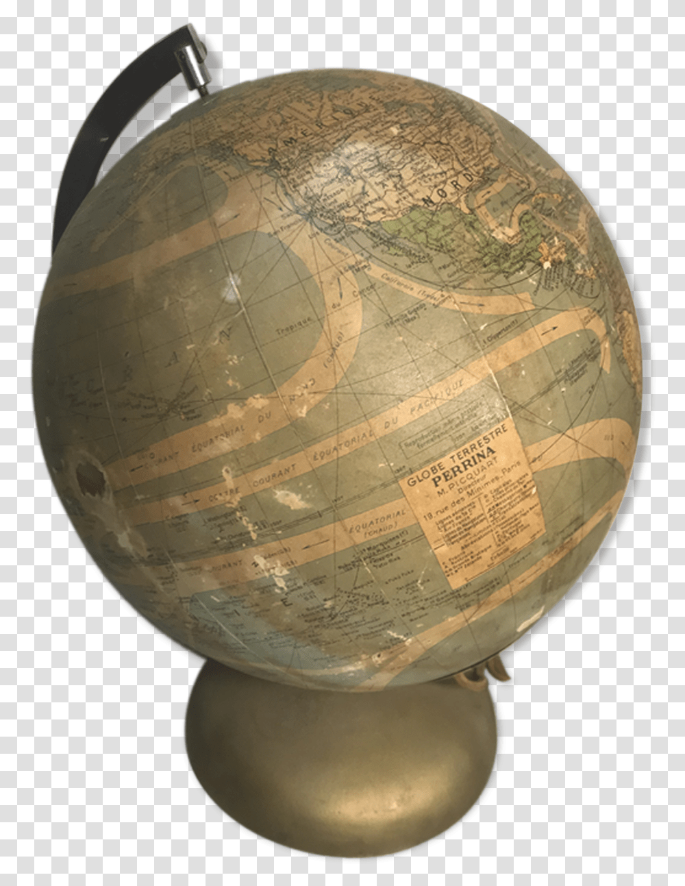 Globe Earth Lamp Perrina Selency Globe, Outer Space, Astronomy, Universe, Planet Transparent Png