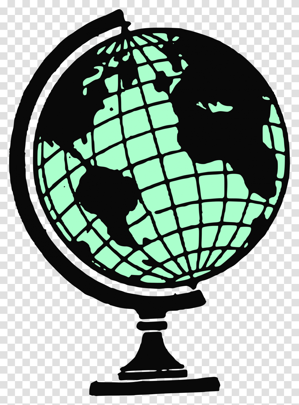 Globe Line Art Clip Globe Clipart Download 1743 Globe On Stand Vector, Outer Space, Astronomy, Universe, Planet Transparent Png