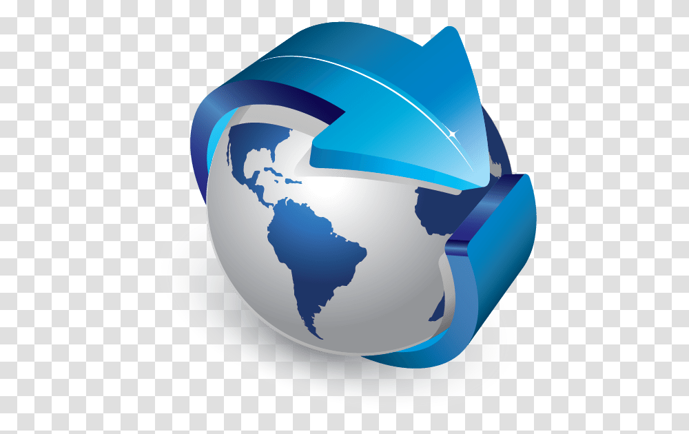 Globe Logo Globe With Arrow Logo, Outer Space, Astronomy, Universe, Planet Transparent Png