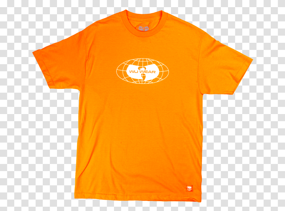 Globe Logo Tee Orange, Clothing, Apparel, T-Shirt, Sleeve Transparent Png