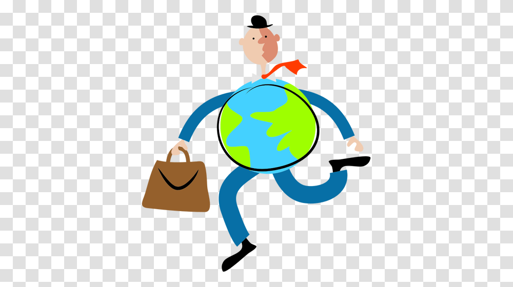 Globe Man, Bag, Astronomy, Accessories, Accessory Transparent Png