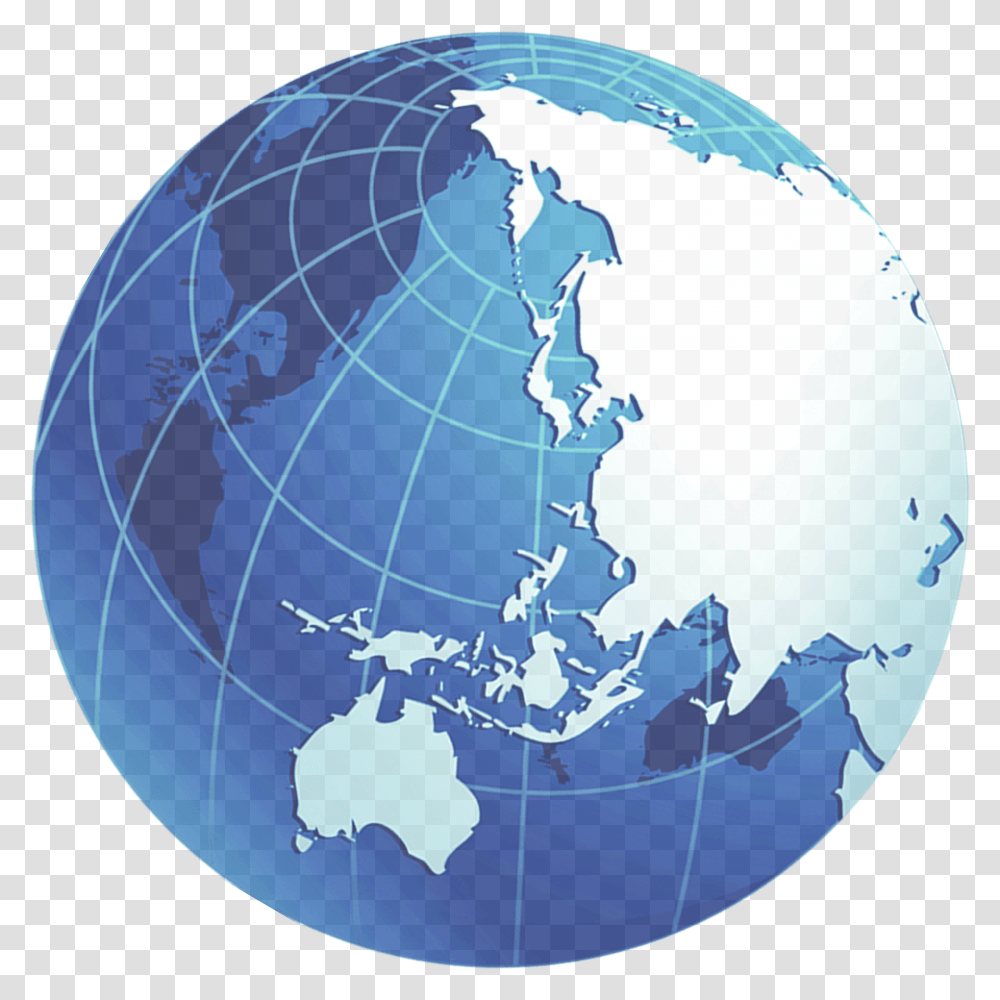 Globe Map Blue Spherical Recruitment Transprent El Mundo Hd Transparent Png