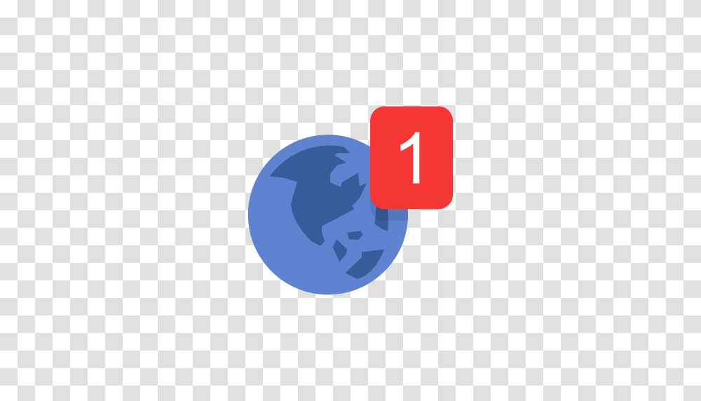 Globe Notification One Notification World Map Icon, Ball, Bowling, Plant Transparent Png