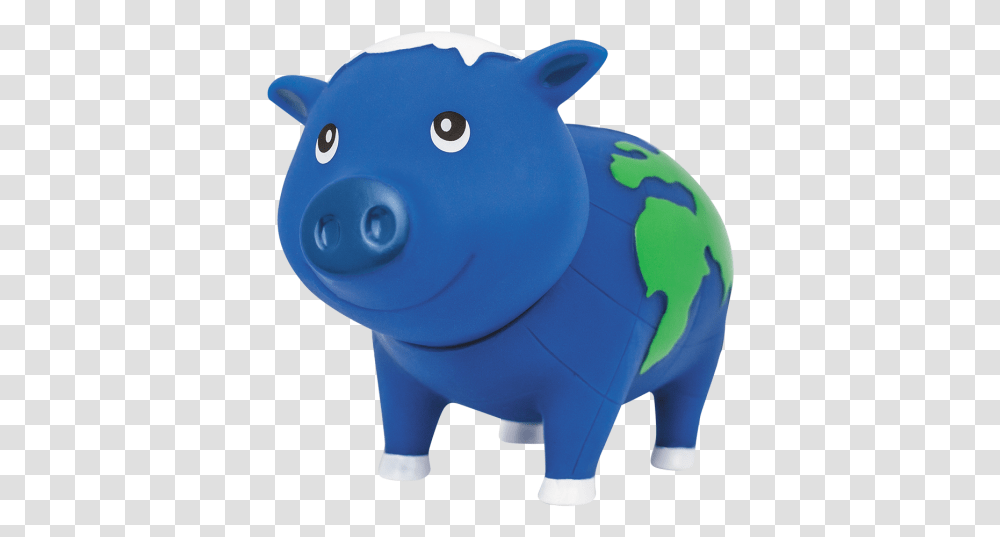 Globe Piggy Bank Biggys Design By Lilalu Animal Figure, Toy, Inflatable, Mammal, Figurine Transparent Png