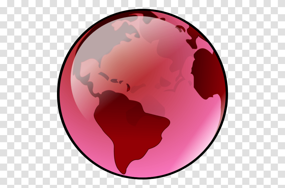 Globe Pink Pencil And Blue Globe Background, Planet, Outer Space, Astronomy, Universe Transparent Png