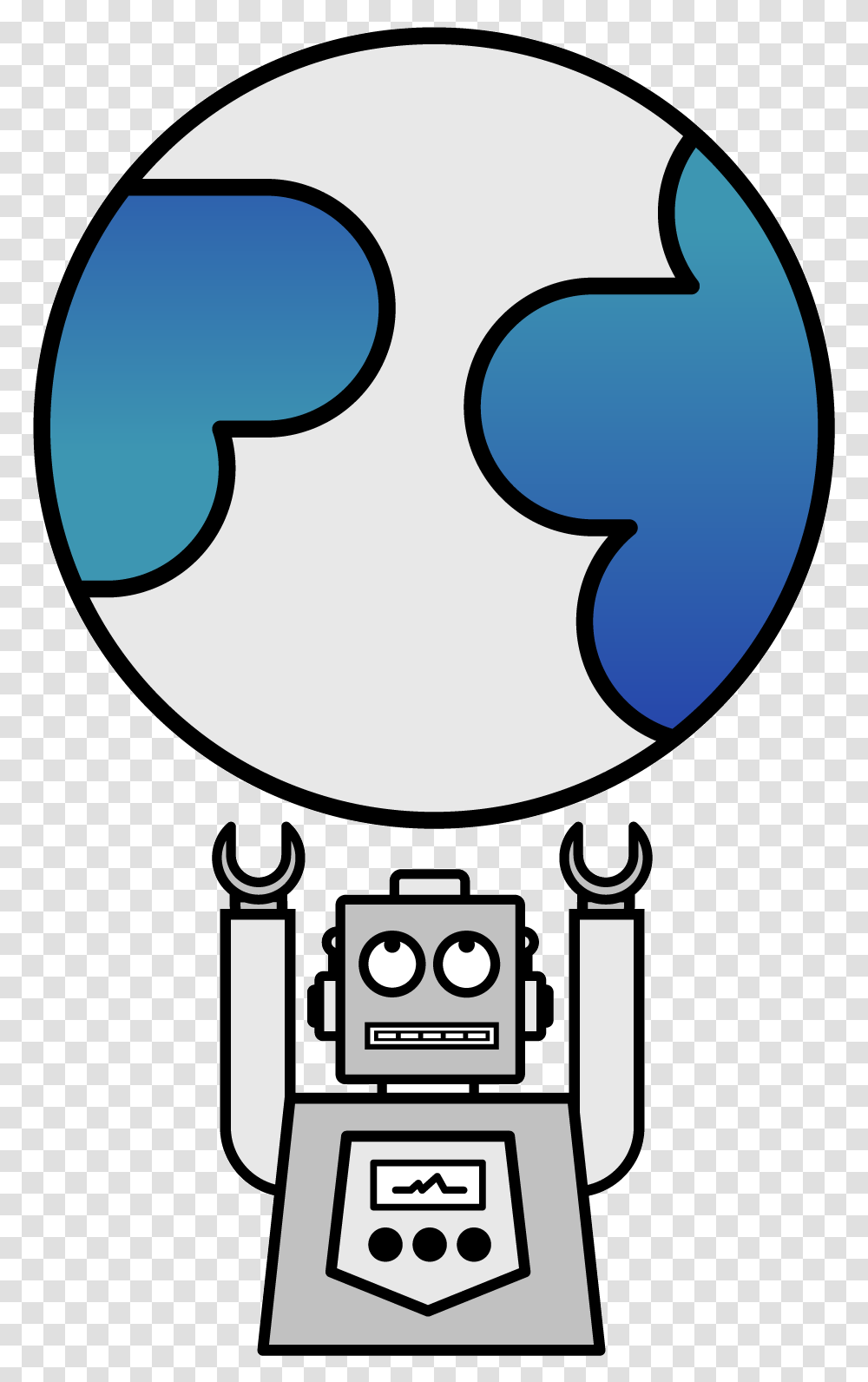 Globe Robot Mark, Tabletop, Furniture Transparent Png