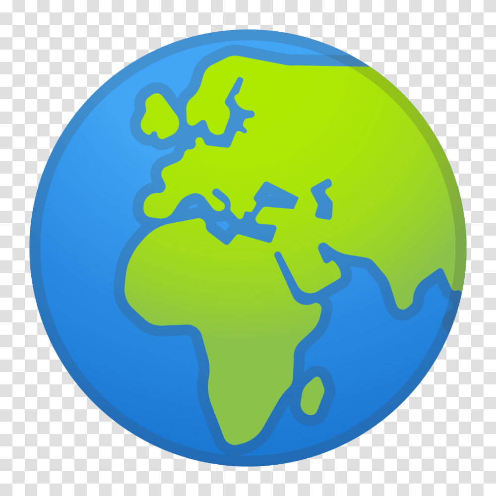 Globe Showing Europe Africa Icon Noto Emoji Travel Places, Outer Space, Astronomy, Universe, Planet Transparent Png