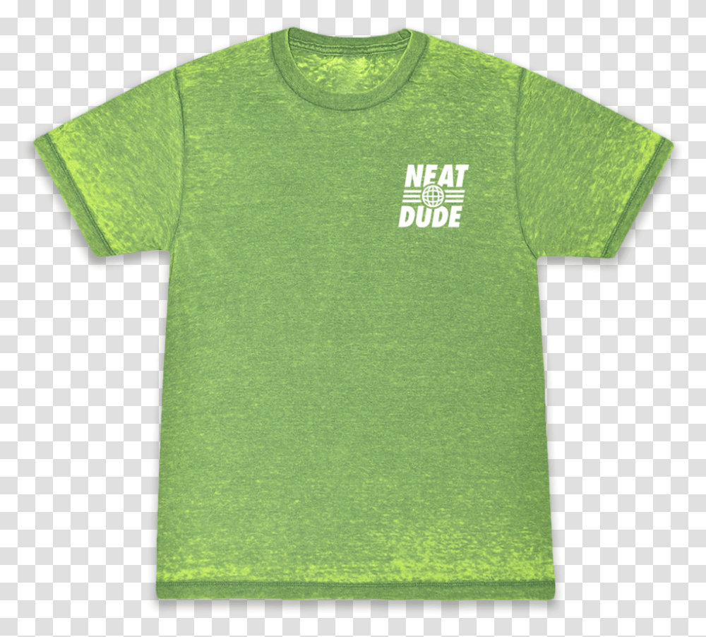 Globe Tee Slime Green Active Shirt, Apparel, T-Shirt Transparent Png