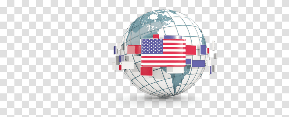 Globe With Line Of Flags Illustration Flag United Globe With Bahamian Flag, Outer Space, Astronomy, Universe, Planet Transparent Png