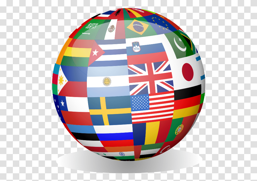 Globe With National Flags, Balloon, Outer Space, Astronomy, Universe Transparent Png