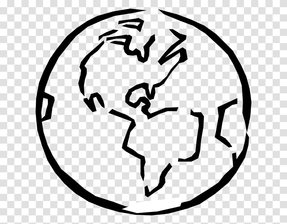 Globe World Planet Earth Sketch Artistic Black And White World Clip Art, Outdoors, Logo Transparent Png