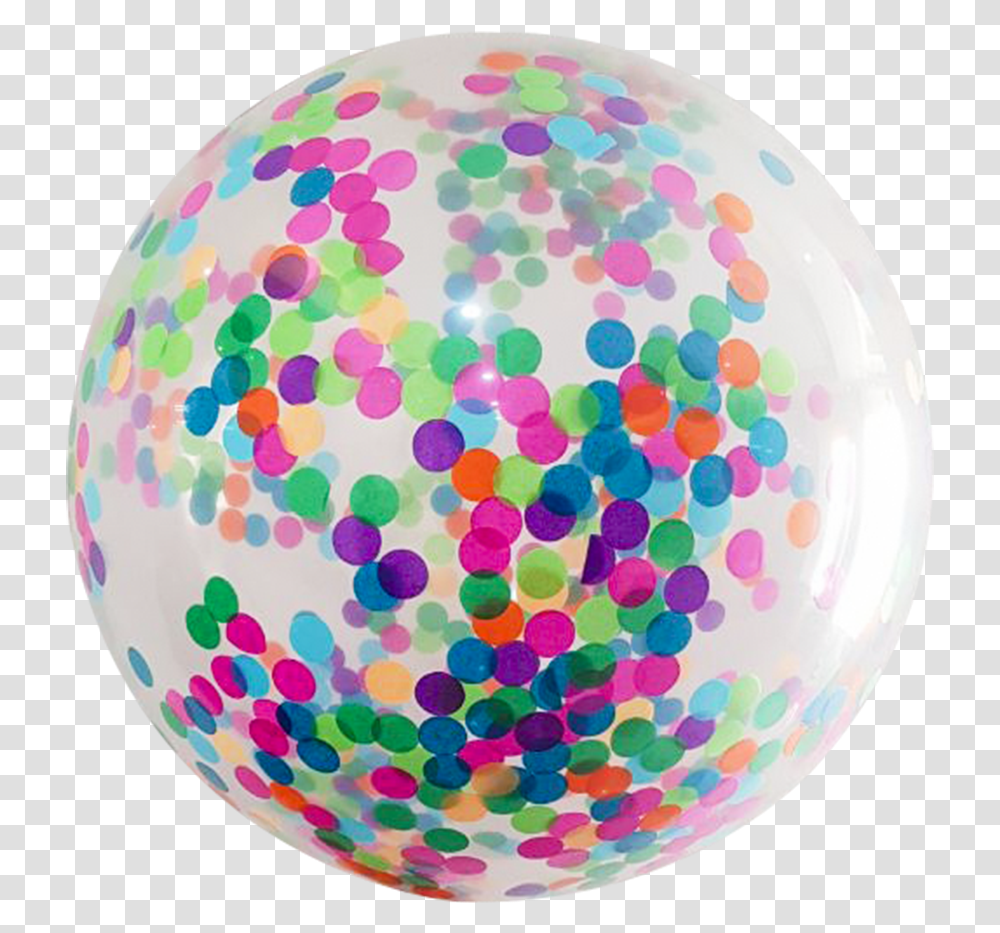 Globo Confeti No Globo Con Confeti Payaso, Sphere, Rug, Balloon, Paper Transparent Png