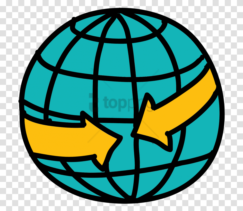 Globo De Setas Reunio Icon Point On Globe, Astronomy, Sphere, Outer Space, Universe Transparent Png