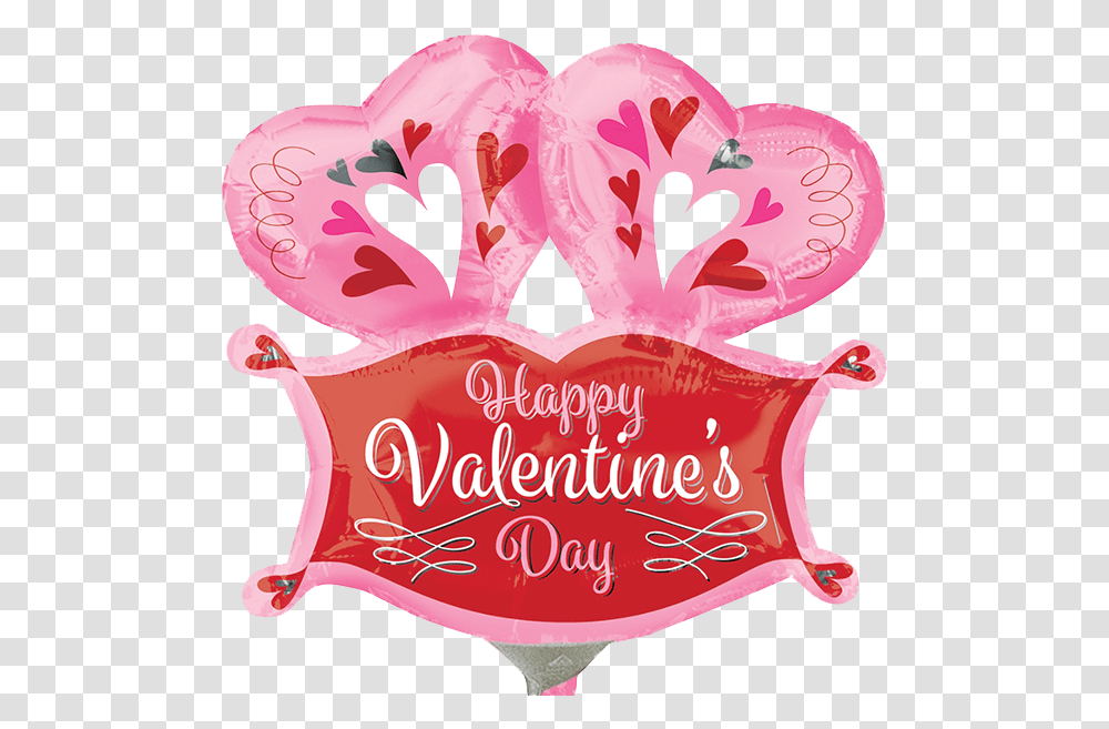 Globo Happy Valentines Day Valentines Day Balloons, Heart, Flower, Plant, Blossom Transparent Png