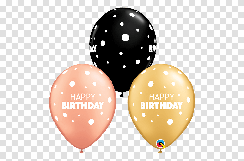 Globo Ltex Birthday Big Amp Little Dots Surtido Hot Pink Polka Dot Balloon, Egg, Food, Texture Transparent Png