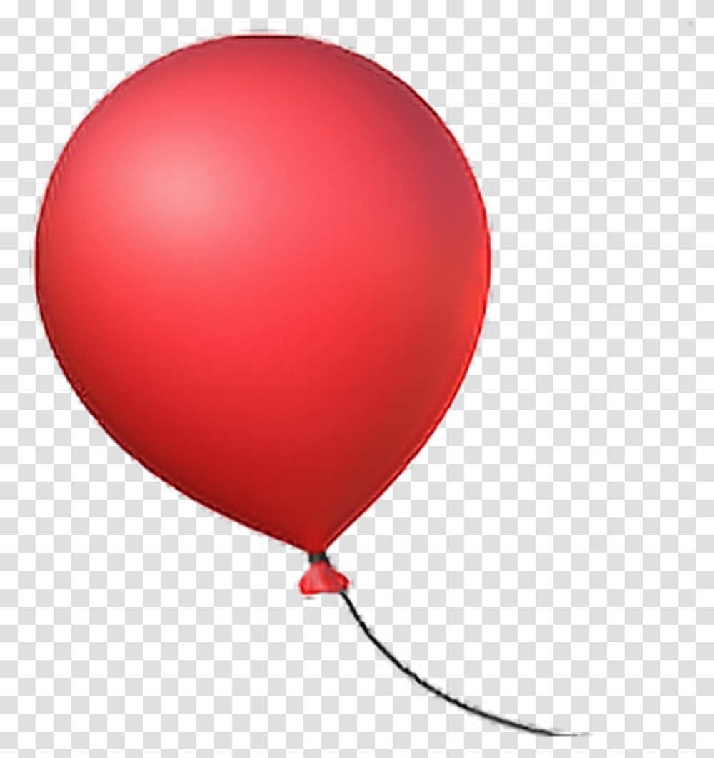 Globo Red Rojo Fiesta Emoji Happy Red Balloon Emoji Transparent Png