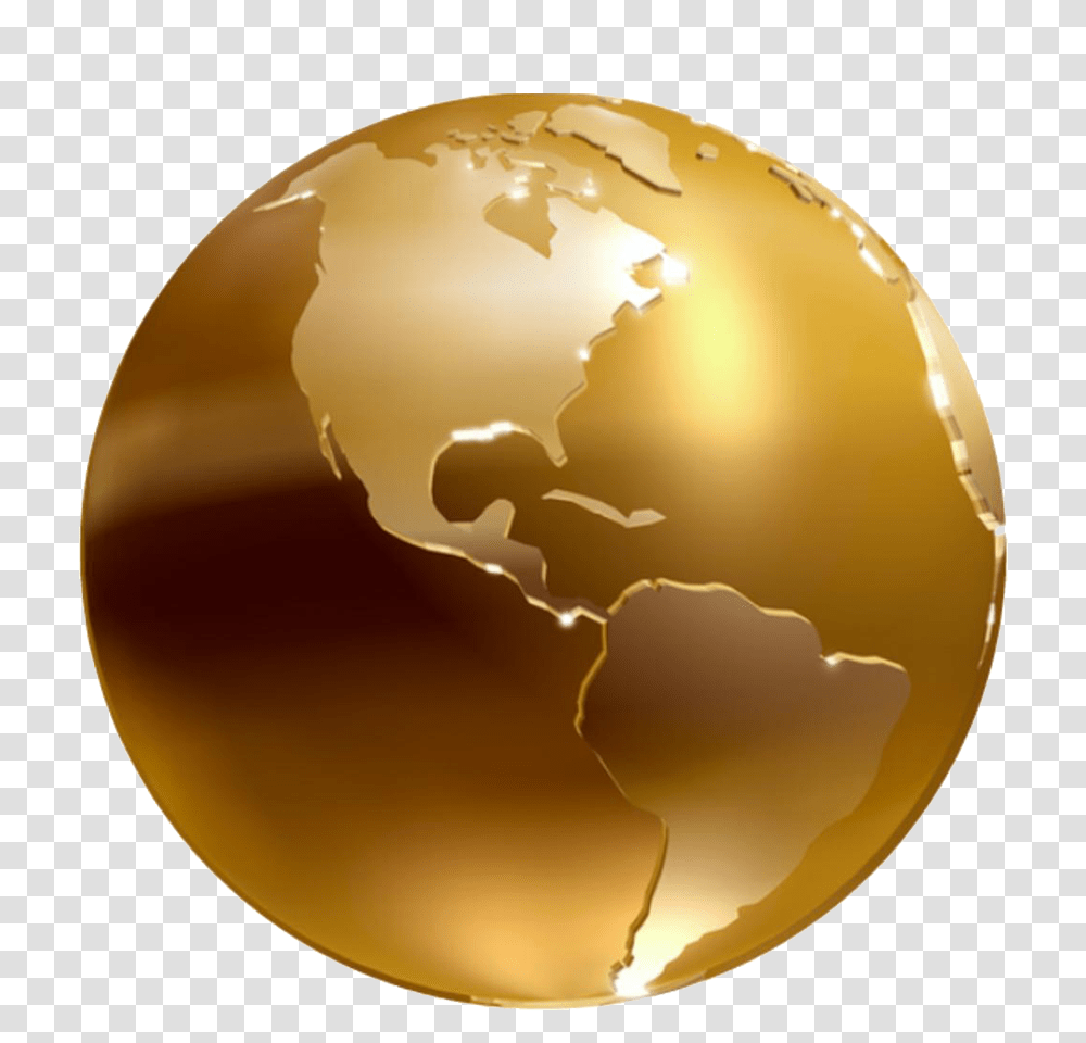 Globo Terraqueo Golden Globe, Outer Space, Astronomy, Universe, Planet Transparent Png