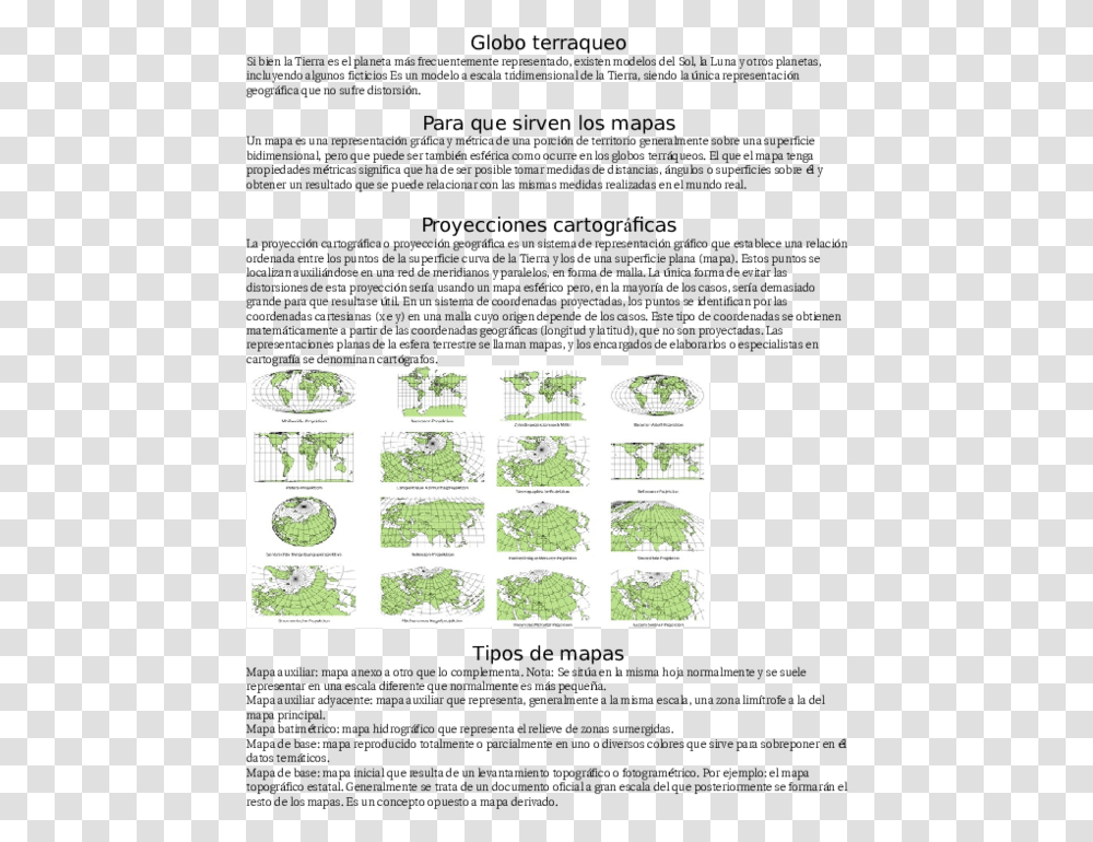 Globo Terraqueo Tipos De Proyecciones Cartograficas, Paper, Plant, Rug Transparent Png