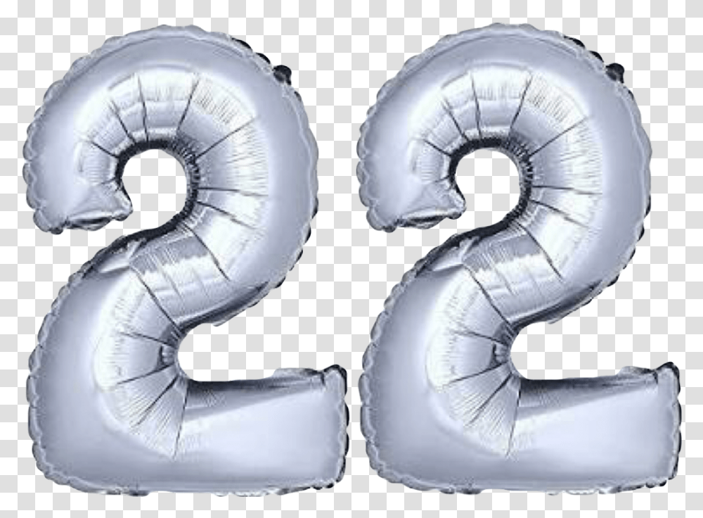 Globos 22 Numero Sticker Fiesta Party Happybirthday Inflatable, Cushion, Helmet, Soccer Ball Transparent Png