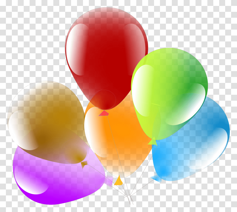 Globos Celebracin Flotante Colores Aerstatos Baloes De Aniversario, Balloon Transparent Png