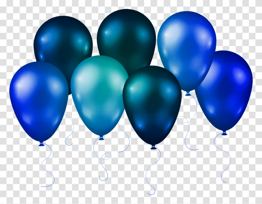 Globos Globos Azules Serpentinas Globo De Perro Baloes Preto Vetor, Balloon Transparent Png
