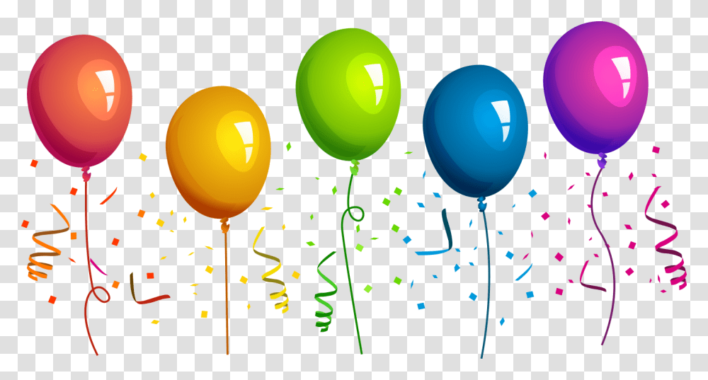 Globos Globos De Fiestas, Balloon, Confetti, Paper Transparent Png