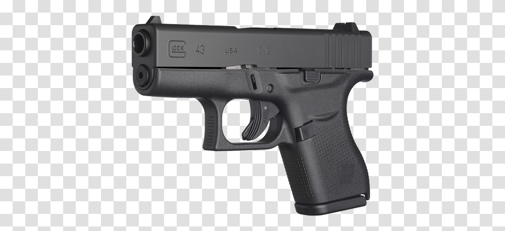 Glock 43, Gun, Weapon, Weaponry, Handgun Transparent Png