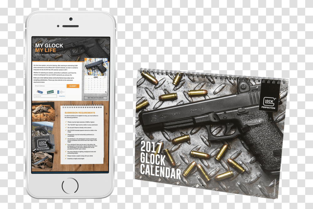 Glock Safety Pledge Campaign To Promote Firearms Safety Trijicon Rmr On Glock, Mobile Phone, Electronics, Cell Phone, Gun Transparent Png