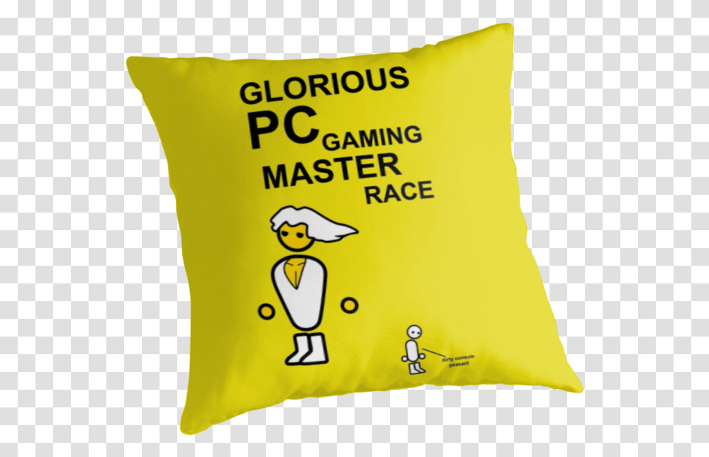 Glorious Pc Gaming Master Race Cushion, Pillow, Bird, Animal Transparent Png